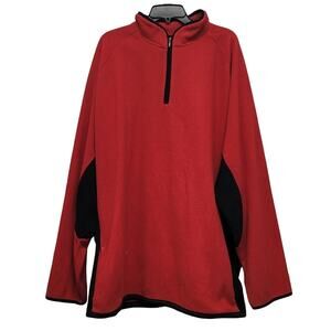 Energy Zone Mens 3XL 100% Polyester Long Sleeve Quarter Zip Fleece Pullover